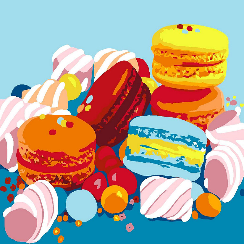 Artwille DIY Paint by Numbers - Sweet Macaroons Image