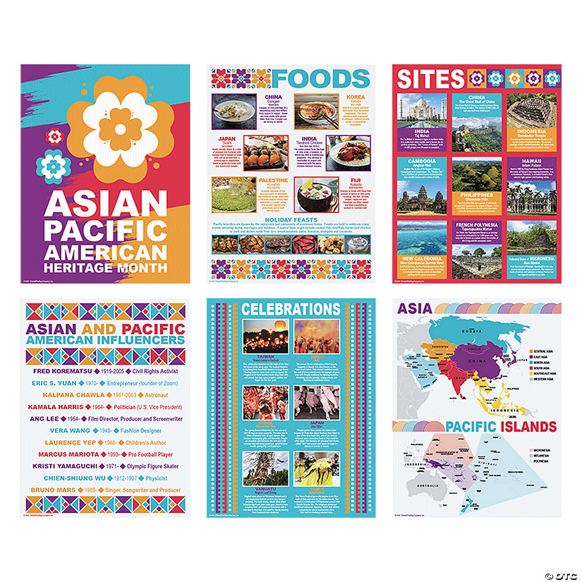 Asian Pacific American Heritage Month Posters - 6 Pc. Image