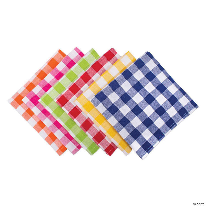 Assorted Checkers Napkin (Set Of 6) Image