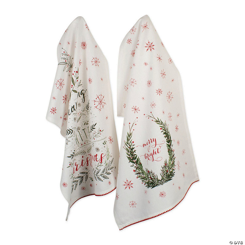 Assorted Noel Printed Dishtowel (Set Of 2) Image
