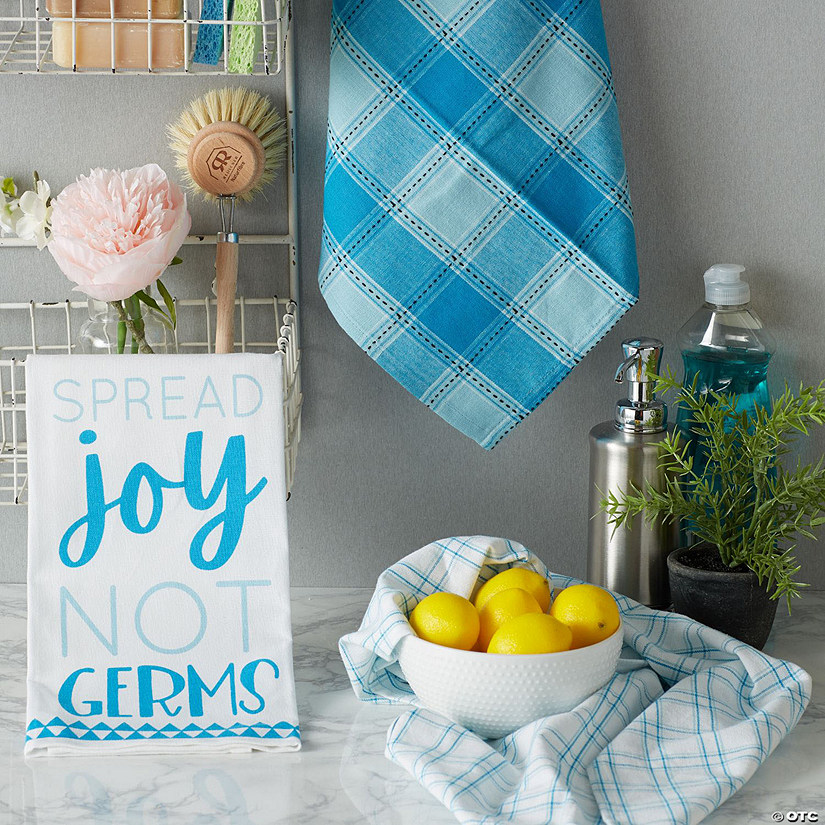 Assorted Spread Joy Not Germs Dishtowel 3 Piece Image