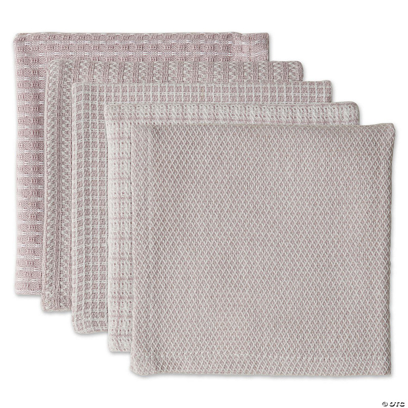 Asst Dusty Lilac Dishcloth (Set Of 5) Image