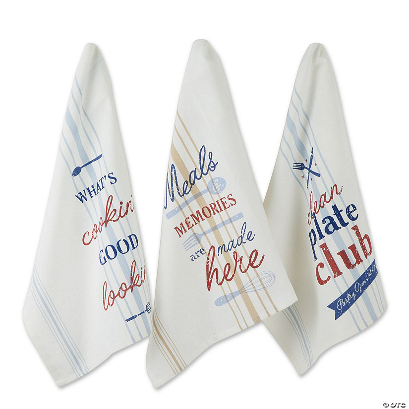 Asst What'S Cookin' Printed Dishtowel (Set Of 3) Image