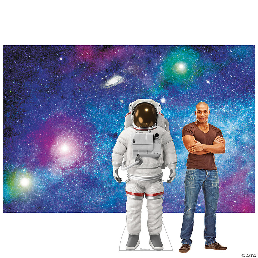 Astronaut in Outer Space Party Backdrop Decorating Kit - 4 Pc. Image