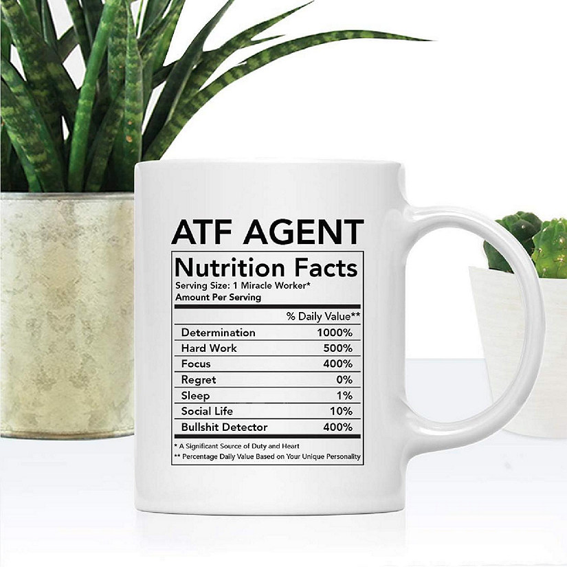 ATF Agent Nutritional Facts Coffee Mug Image