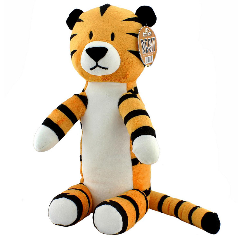 Attatoy Regit the Plush Tiger Toy, 17-Inch Tall Striped Sitting Tiger Stuffed Animal Image
