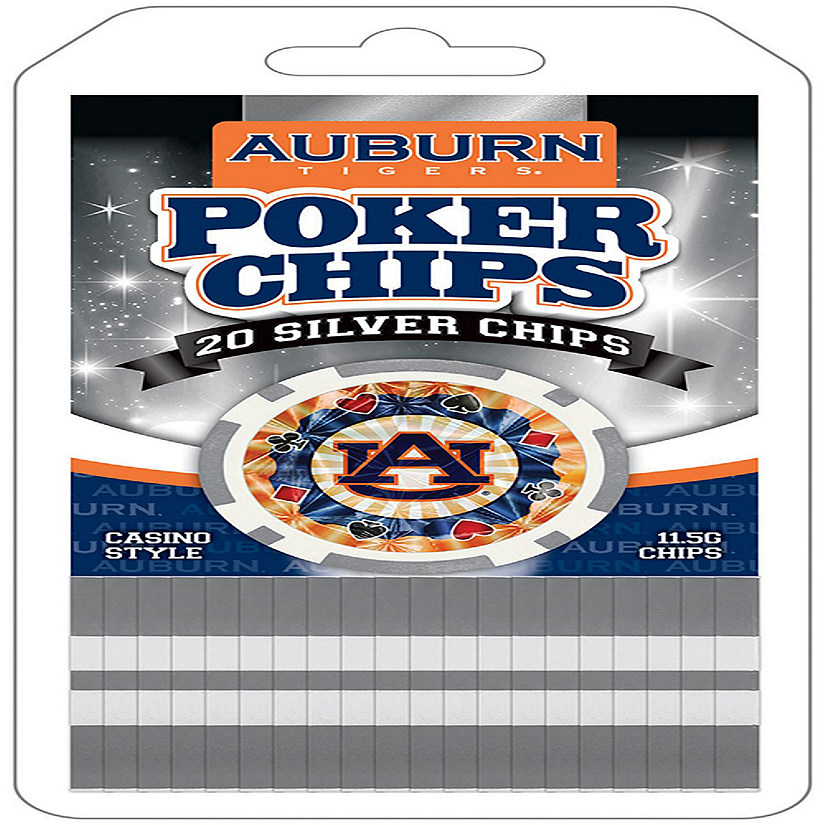 Auburn Tigers 20 Piece Poker Chips Image