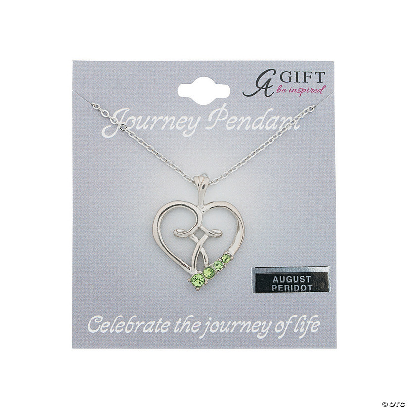 August Birthstone Pendant Necklace Image