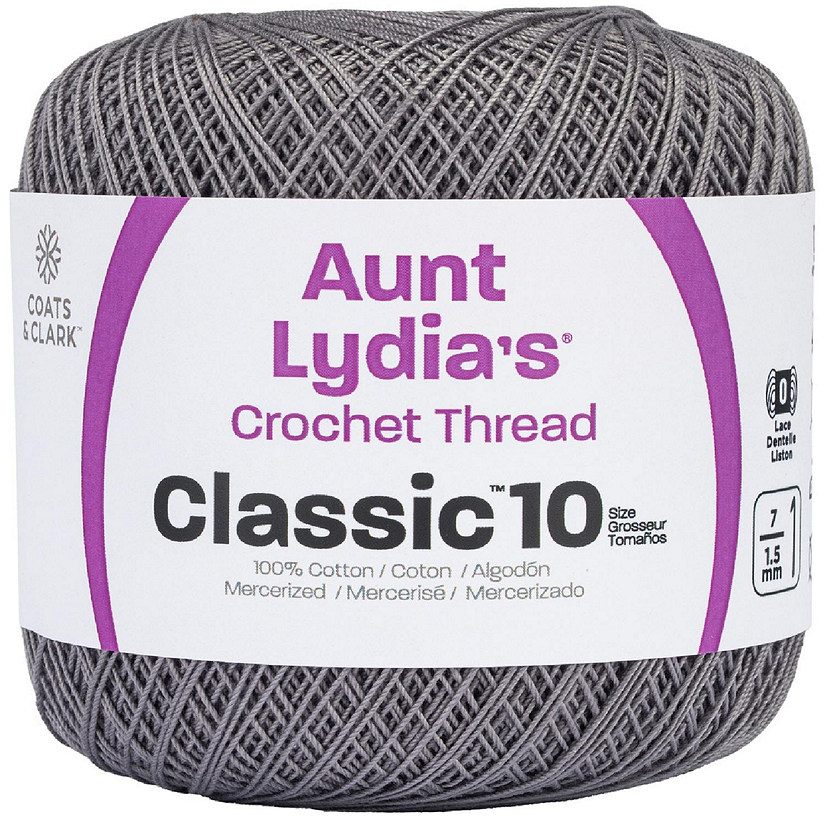 Aunt Lydia's Classic Crochet Thread Size 10-Stone Image