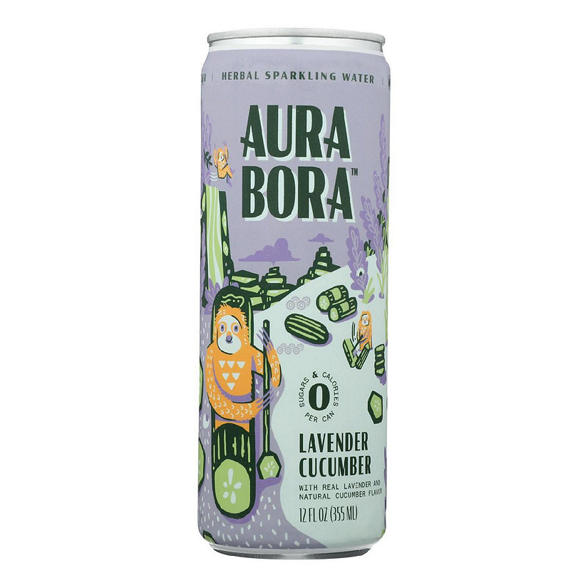 Aura Bora - Spklng Water Lavender Cucumber - Case of 12-12 FZ Image