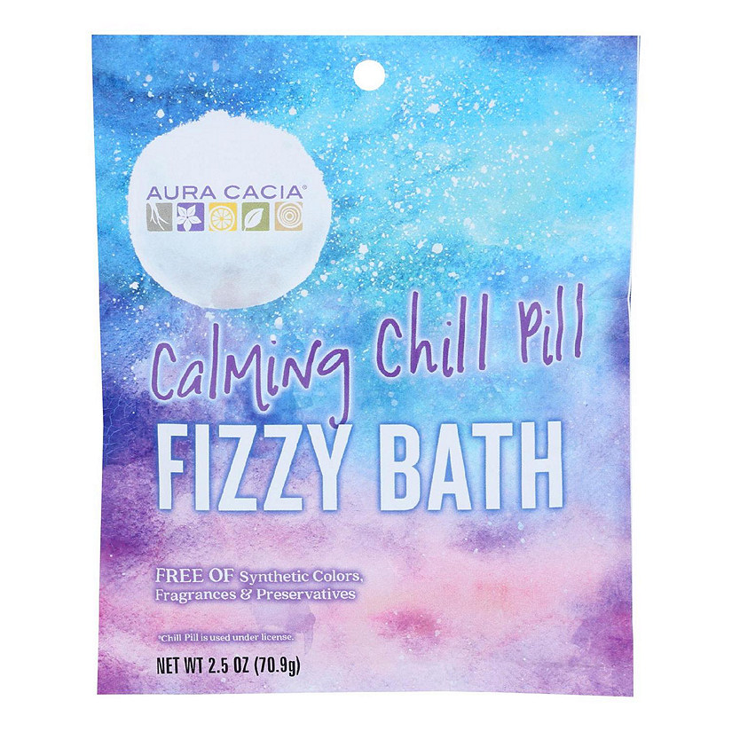 Aura Cacia - Fizz Bath Calm Chill Pill - Case of 6-2.5 OZ Image