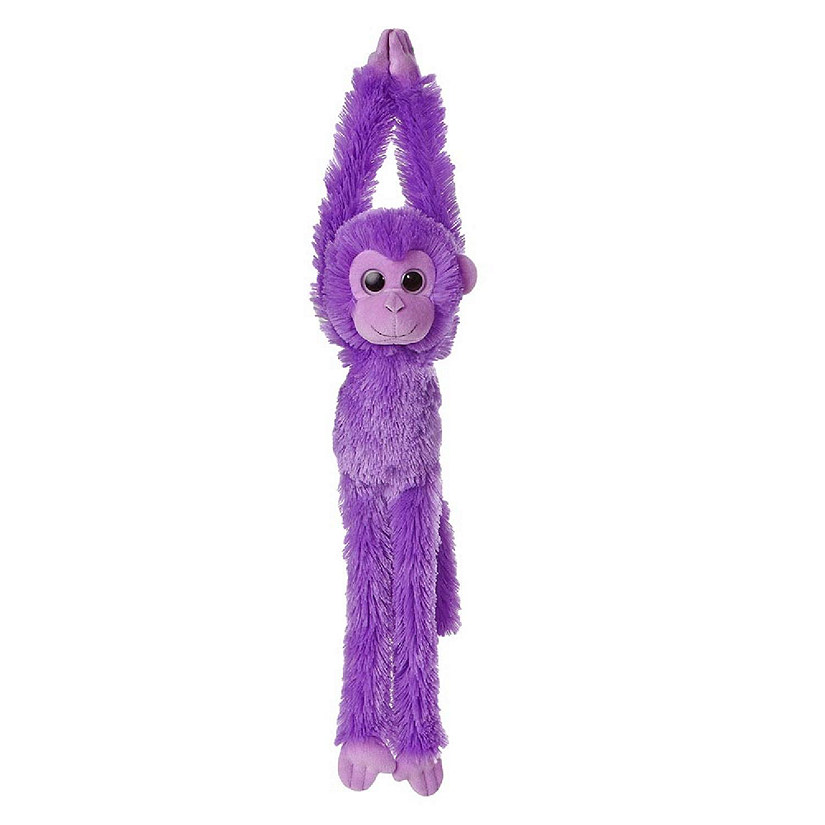 Aurora 24" Colorful Hanging Chimp Plush Stuffed Animal Monkey, Purple Image