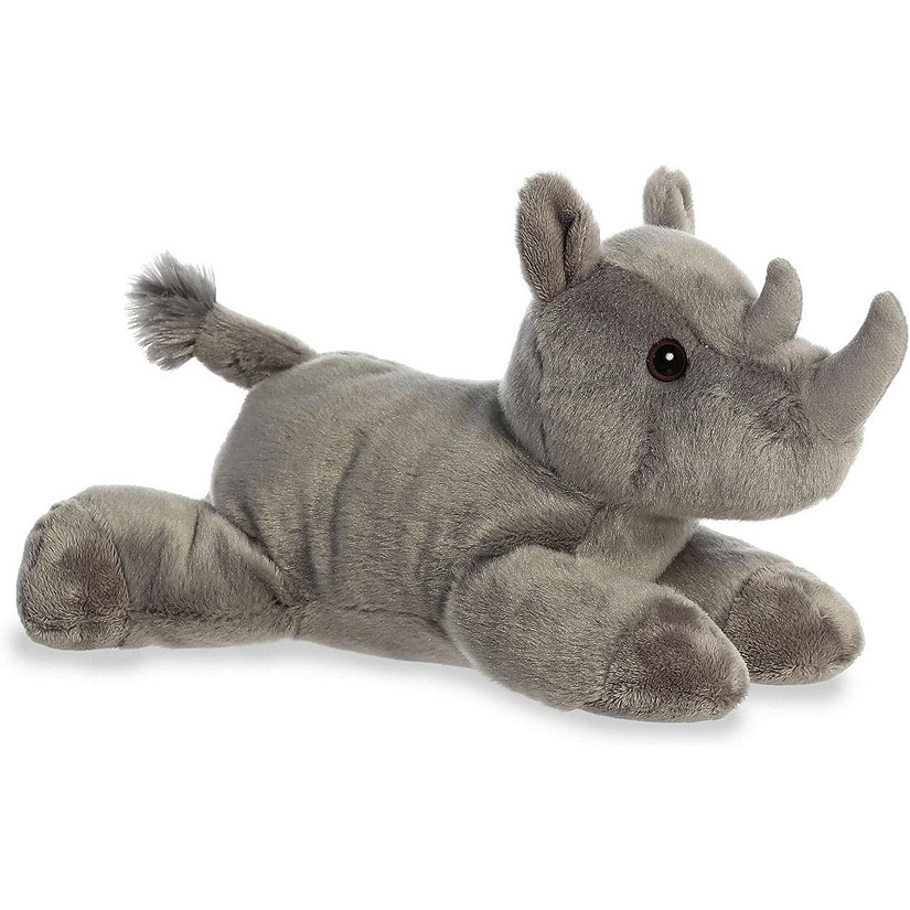 Aurora Adorable Flopsie Rodney Rhino Stuffed Animal - Gray 12 Inches Image
