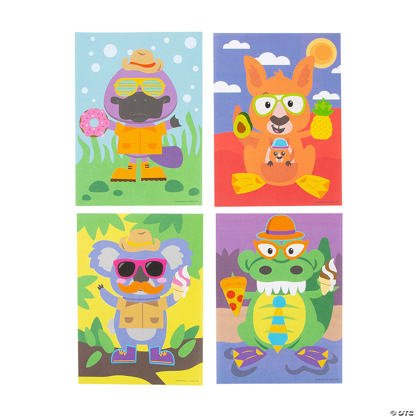 Australian Animal Mini Sticker Scenes - 12 Pc. | Oriental Trading