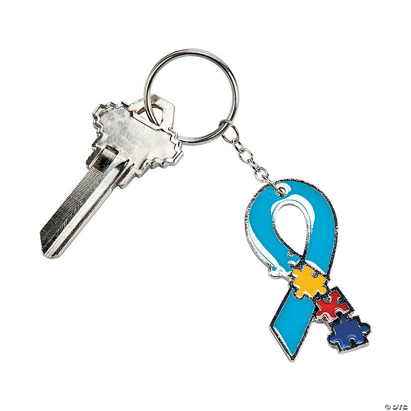 Autism Awareness Key Chains - 12 Pc. Image