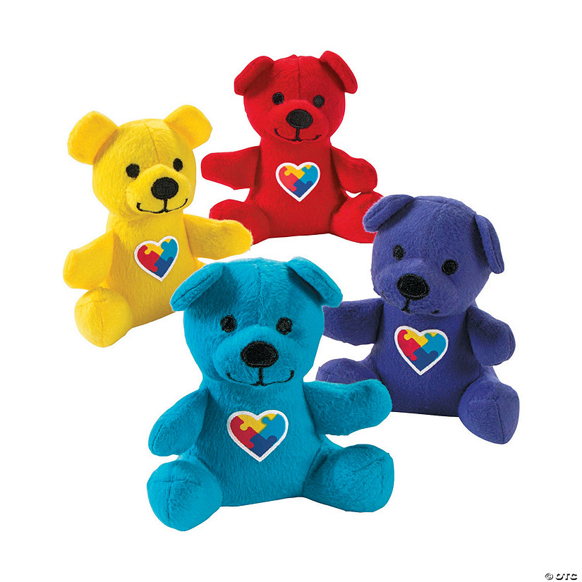 Autism Stuffed Bears - 12 Pc. Image