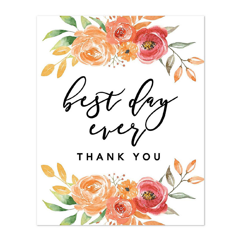 Autumn Floral Wedding Best Day Ever Image