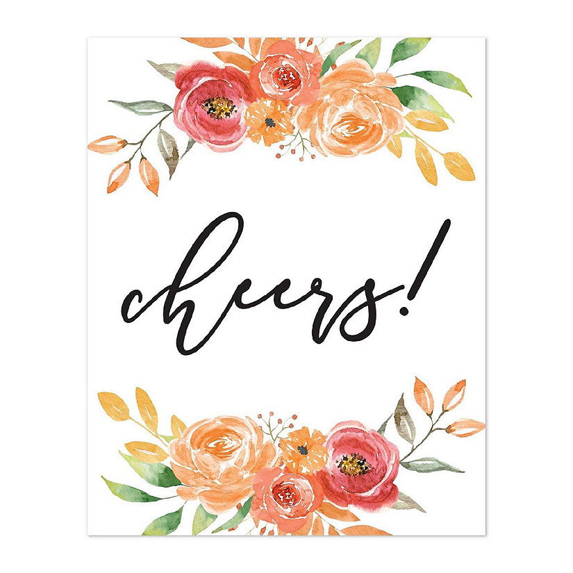 Autumn Floral Wedding Cheers Image