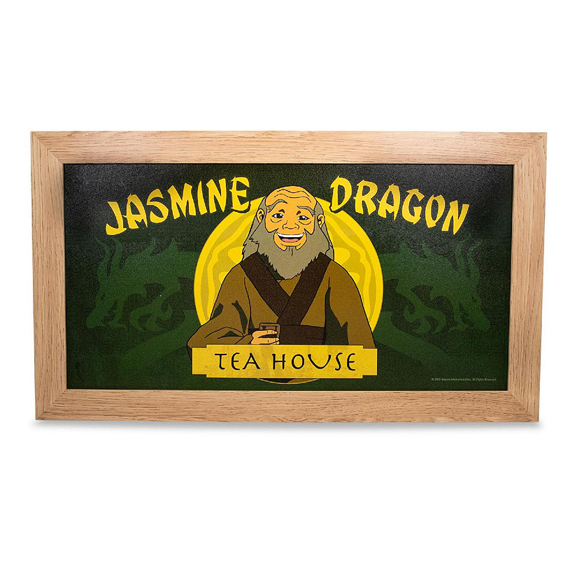 Avatar: The Last Airbender Jasmine Dragon Tea House Hanging Sign Framed Wall Art Image