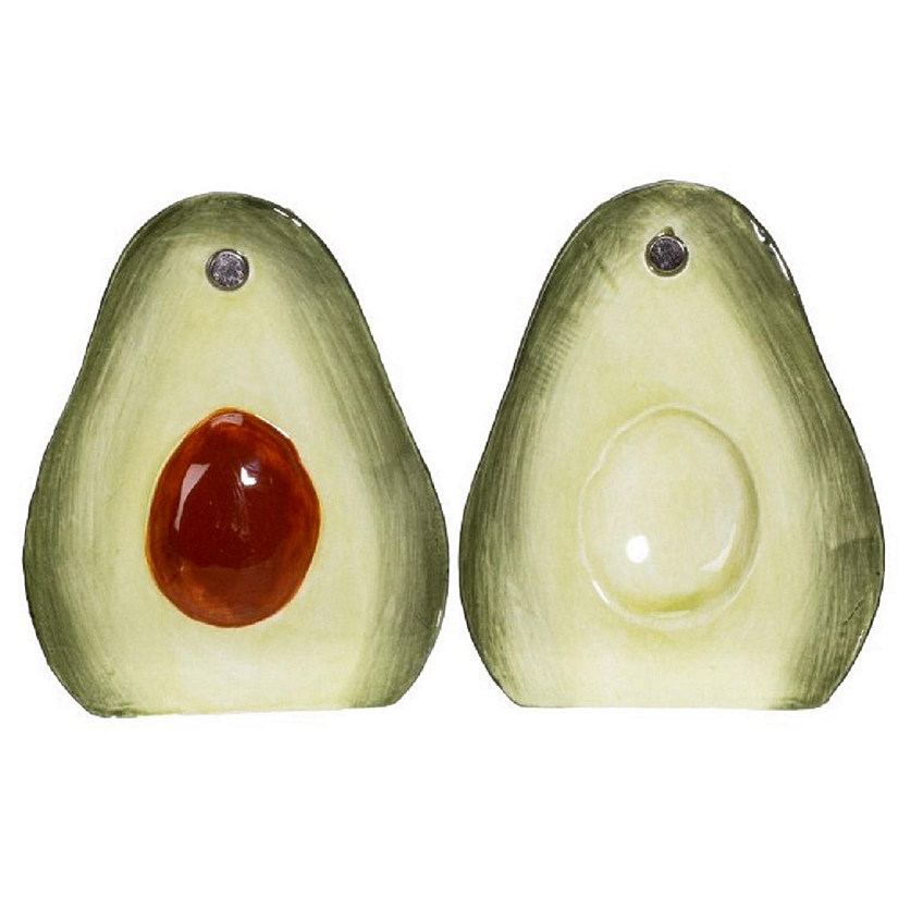 Avocado Ceramic Salt and Pepper Shaker Set Oriental Trading