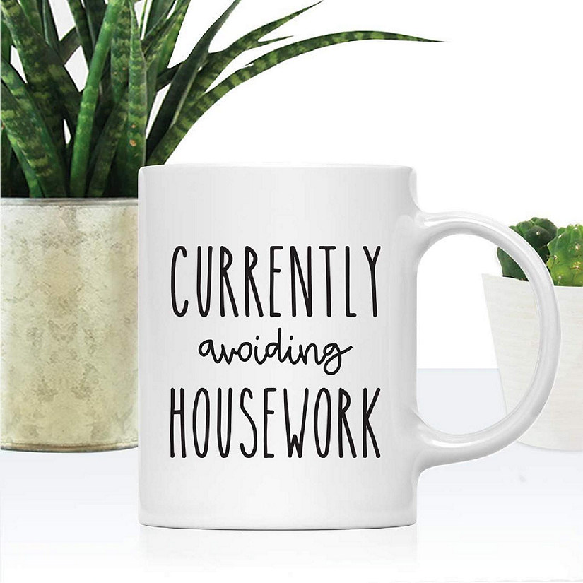 Avoiding Housework Ceramic Mug Image