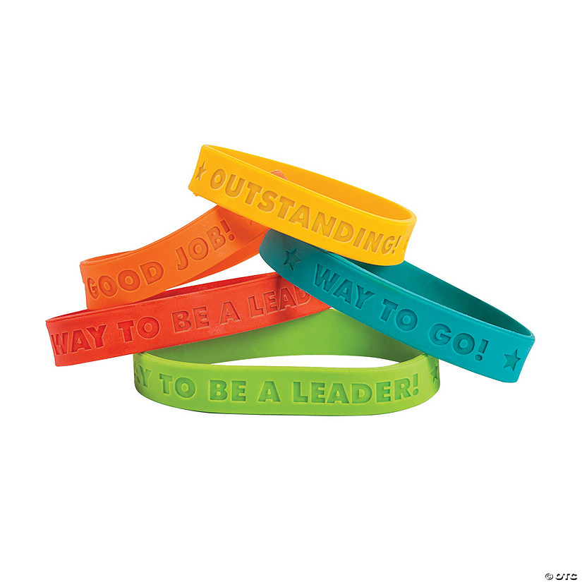 Award Sayings Rubber Bracelets Oriental Trading