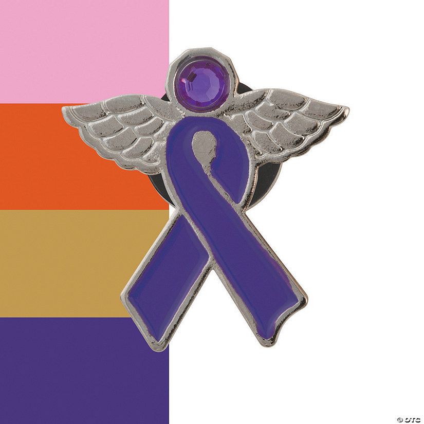 Awareness Ribbon Angel Pins Image