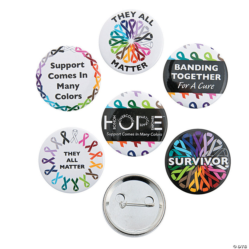 Awareness Ribbons Buttons Oriental Trading