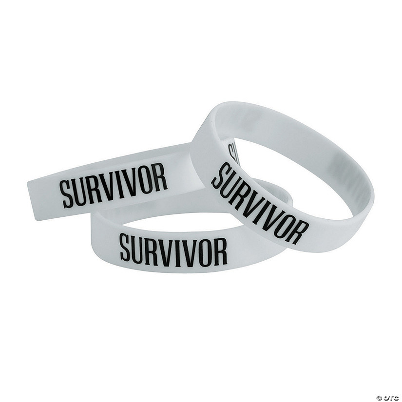 Awareness Survivor Bracelets - 12 Pc. Image