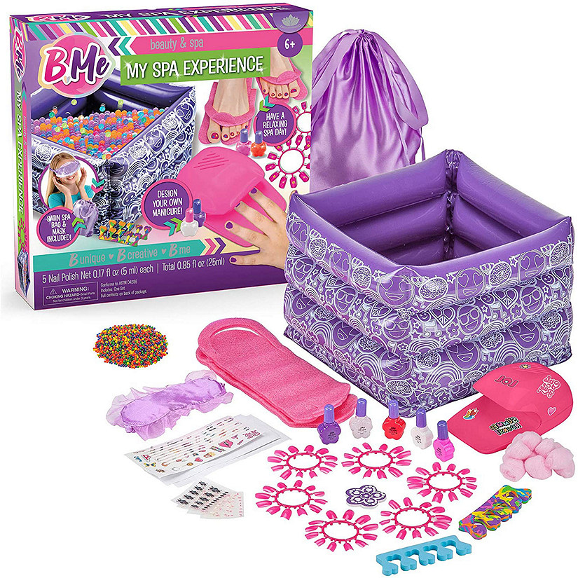B Me My Spa Experience &#8211; Ultimate Kids Spa Kit with Nail Polish, Nail Dryer, Stickers & More Image