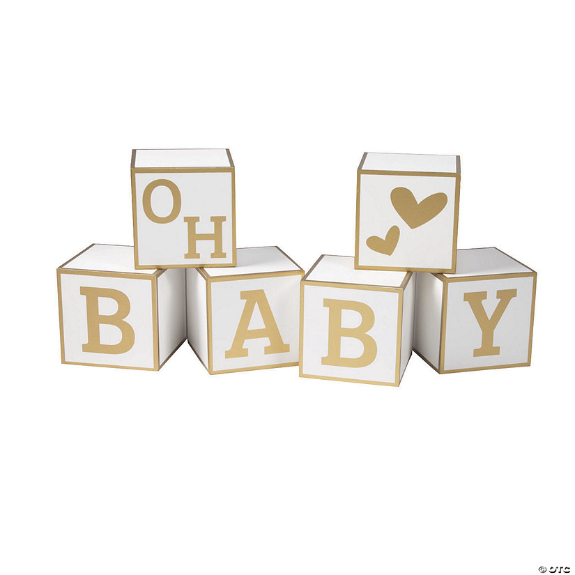 Baby Blocks Guest Book Decoration Image