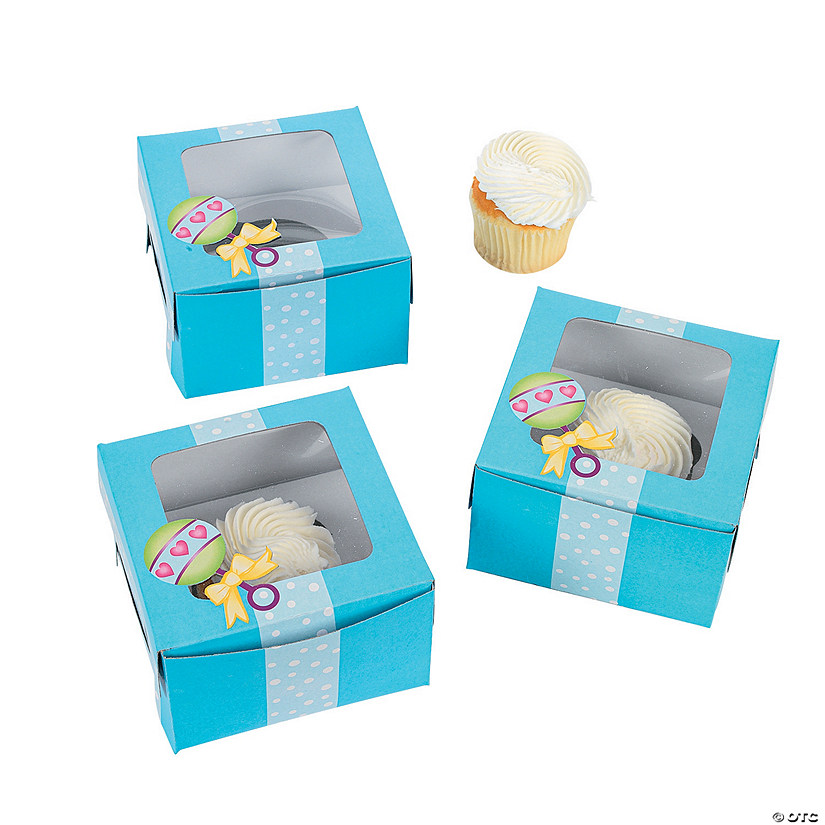 Baby Boy Shower Cupcake Boxes Discontinued