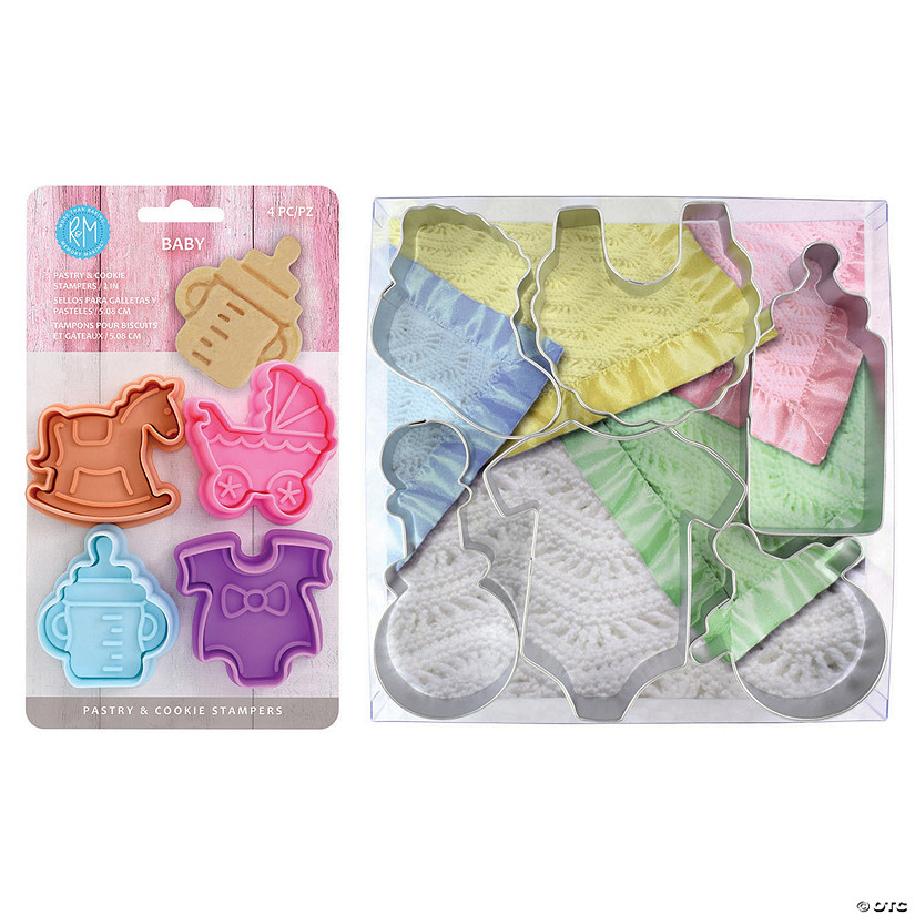 Baby Cookie Cutter and Stamper 10 Piece Set Image