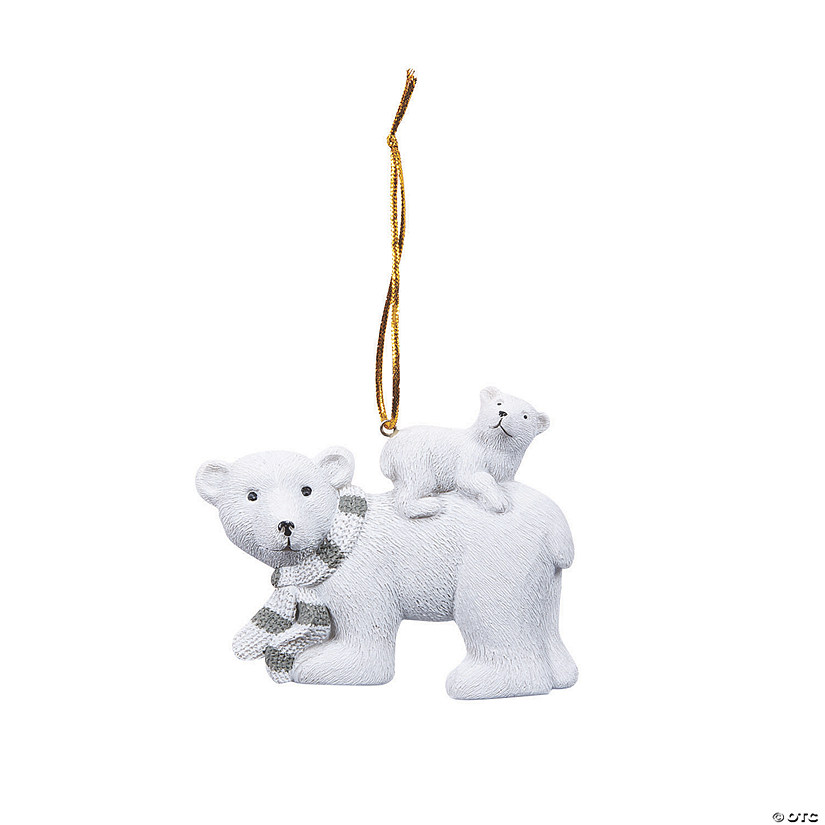 Baby Polar Bear Ornaments - 12 Pc. Image