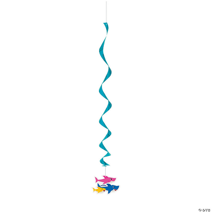 Baby Shark Hanging Swirl Decorations - 3 Pc. Image