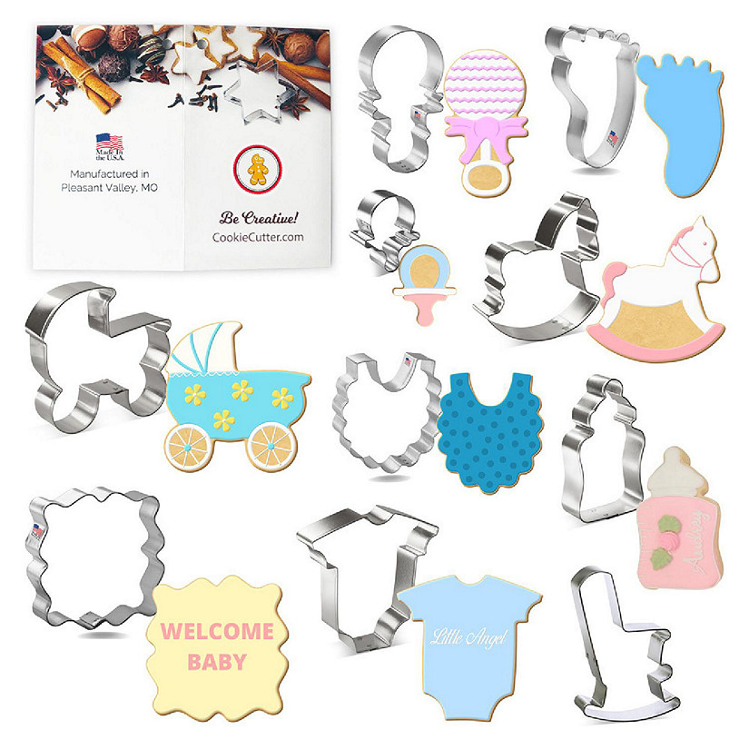 Baby Shower Cookie Cutter 10 Pc Set HS0444 Image