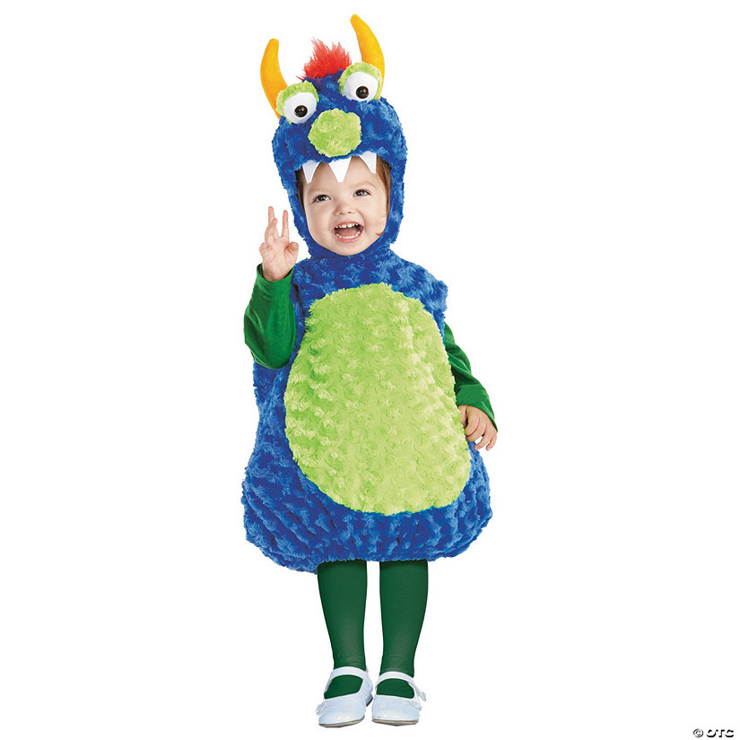 Baby/Toddler Blue & Green Monster Costume Image