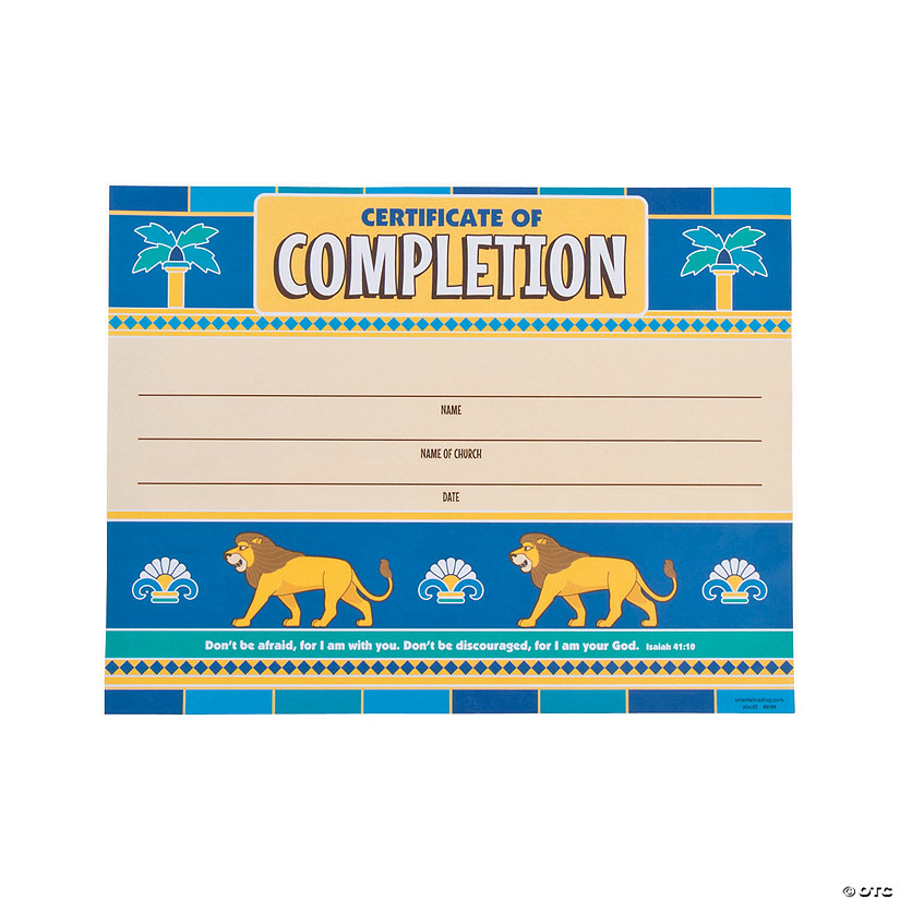 Babylon VBS Certificates of Completion Image