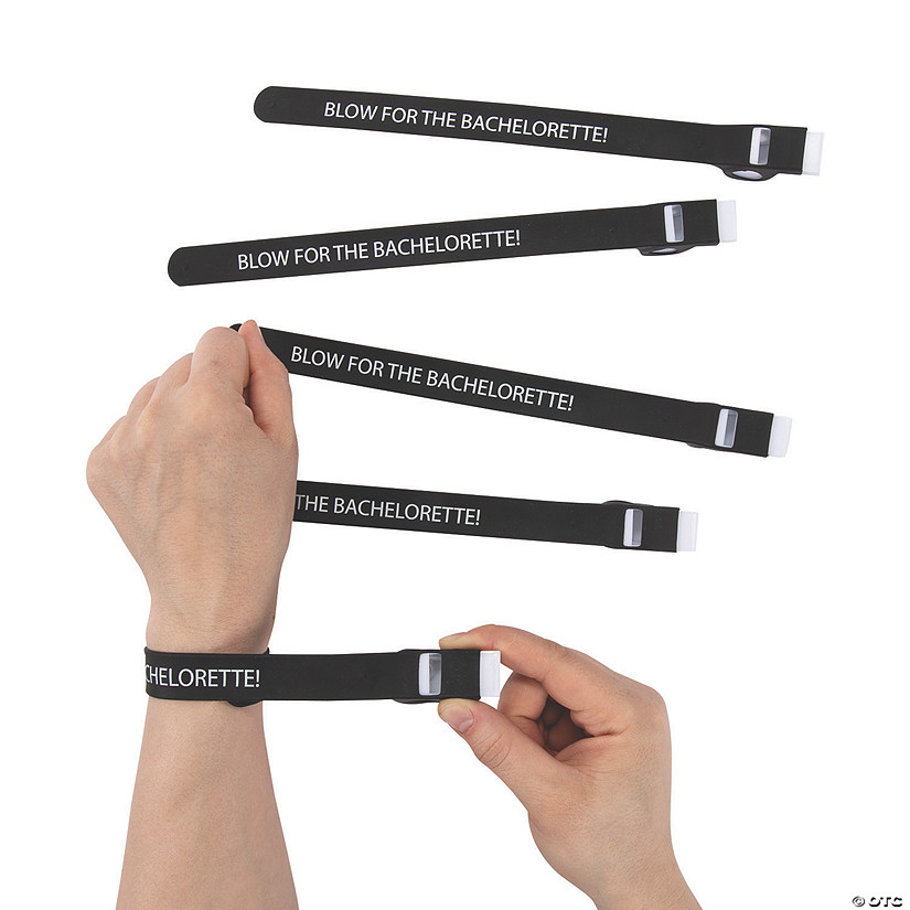 Bachelorette Whistle Slap Bracelets - 6 Pc. Image