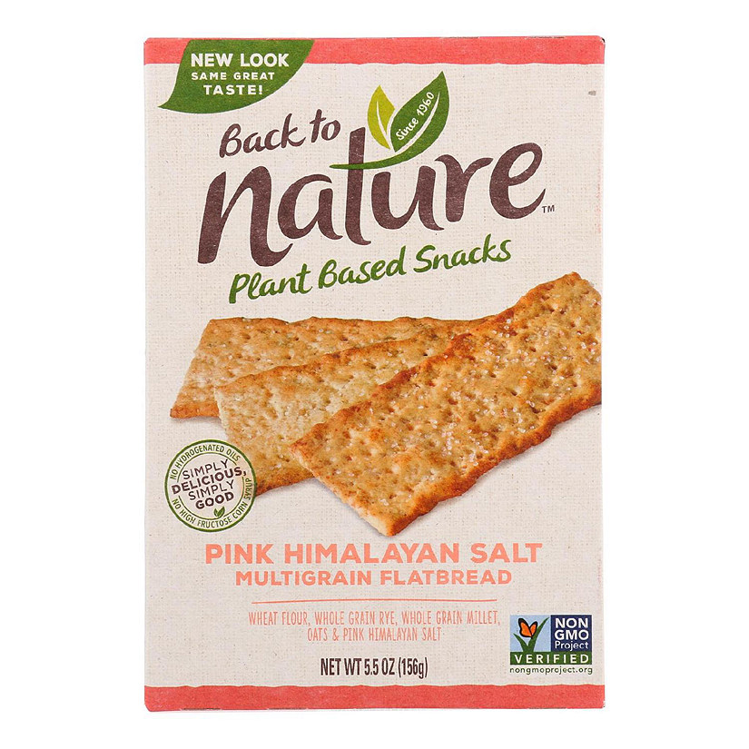 Back To Nature Multigrain Flatbread - Pink Himalayan Salt - Case of 6 - 5.5 oz Image