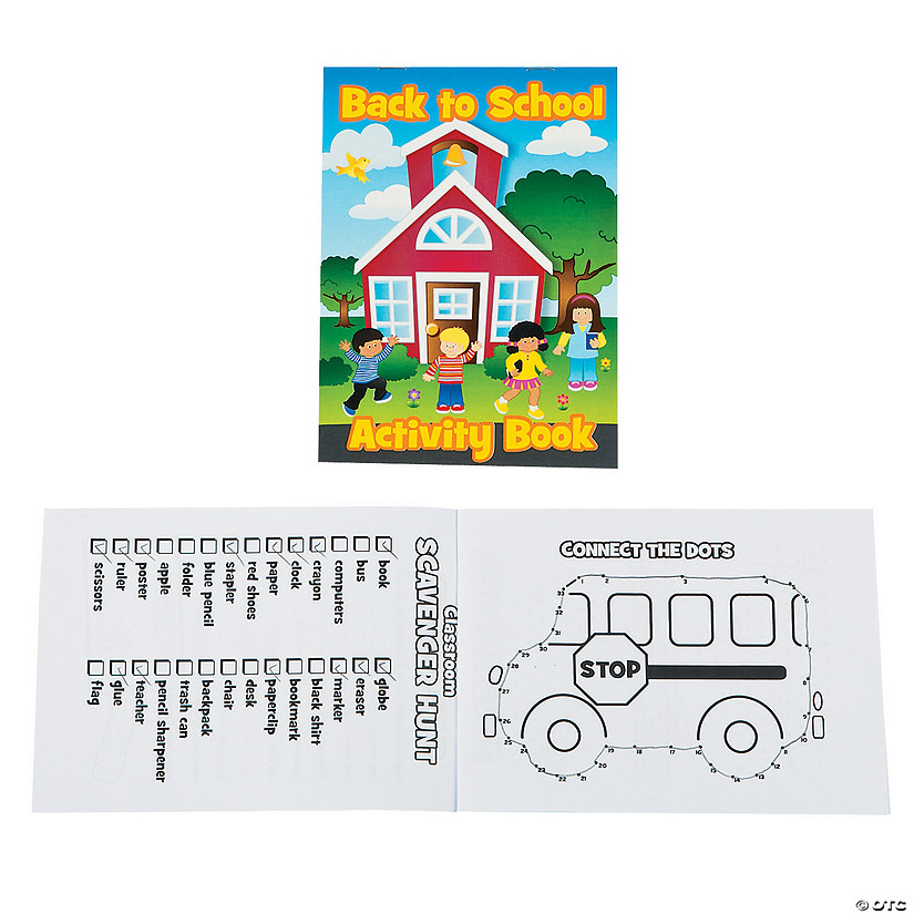 Back-to-School Activity Books - 12 Pc. Image