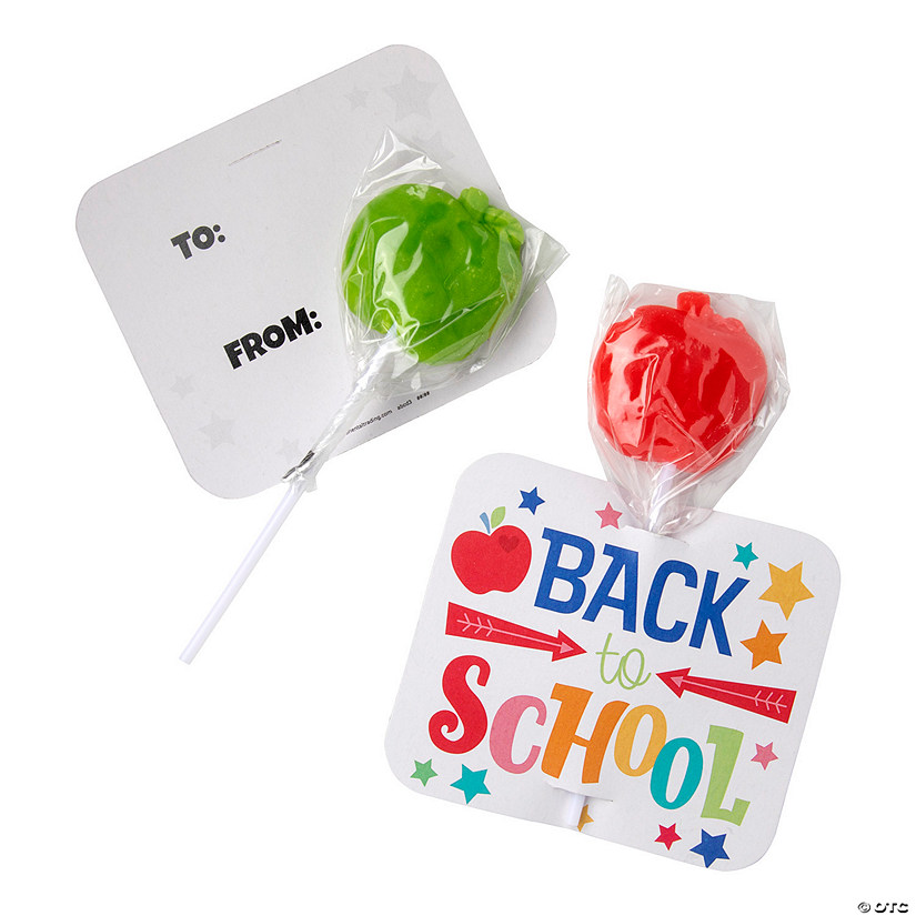 Back to School Lollipop Handouts for 12 Image