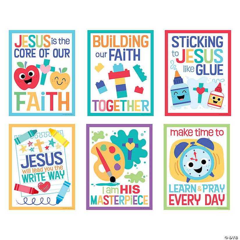 Back to School Religious Poster Set &#8211; 6 Pc. Image