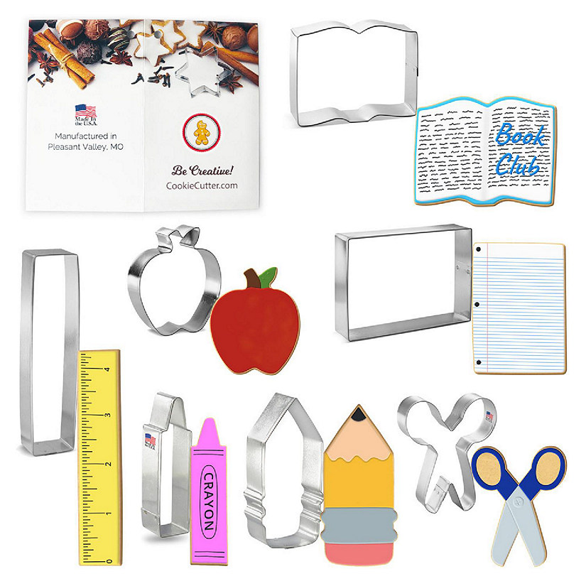 Back To School Teacher Appreciation 7 Pc Cookie Cutter Set HS0426 Image