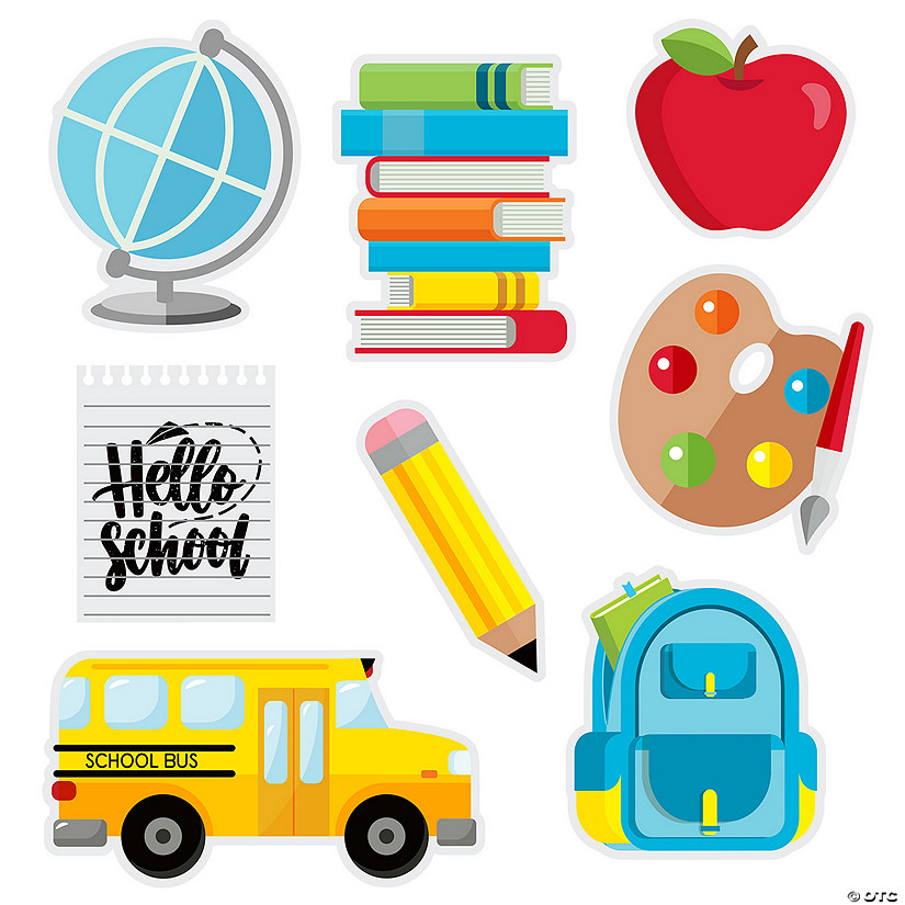 Back-to-School Wall Decorations - 8 Pc. Image