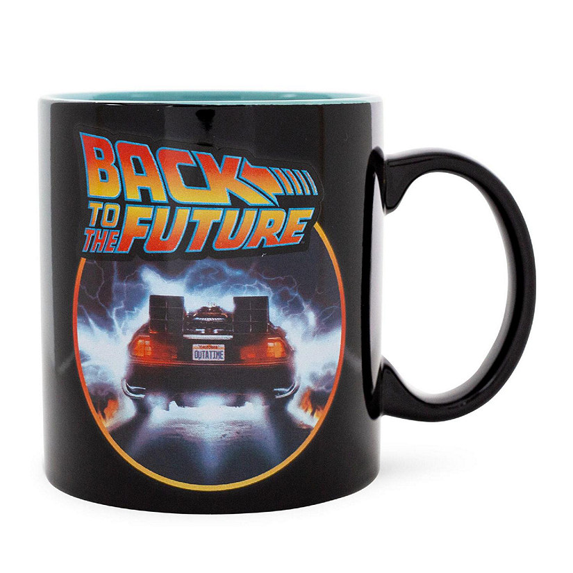 Back To The Future DeLorean Time Machine Ceramic Mug  Holds 20 Ounces Image