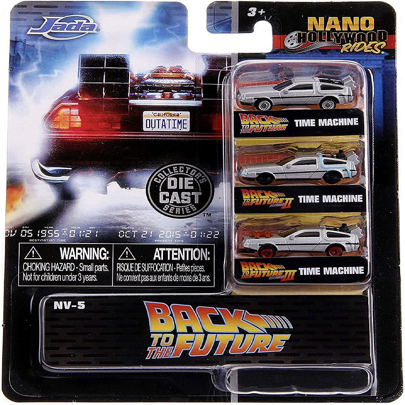 Back to the Future Nano Hollywood Rides 3-Pack Image