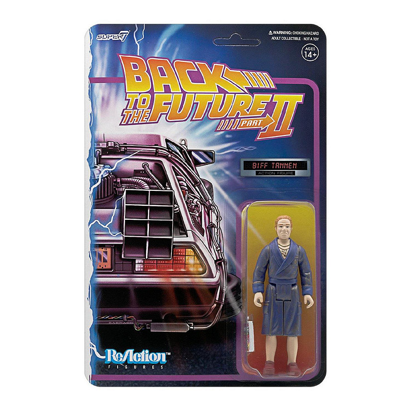 Back to the Future Part II Biff Tannen Bathrobe Robe Retro Movie Figure Super7 Image