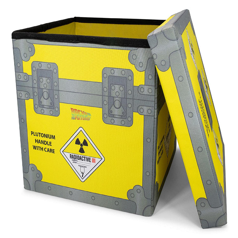 Back to the Future Plutonium Storage Bin Cube Organizer with Lid  15 Inches Image