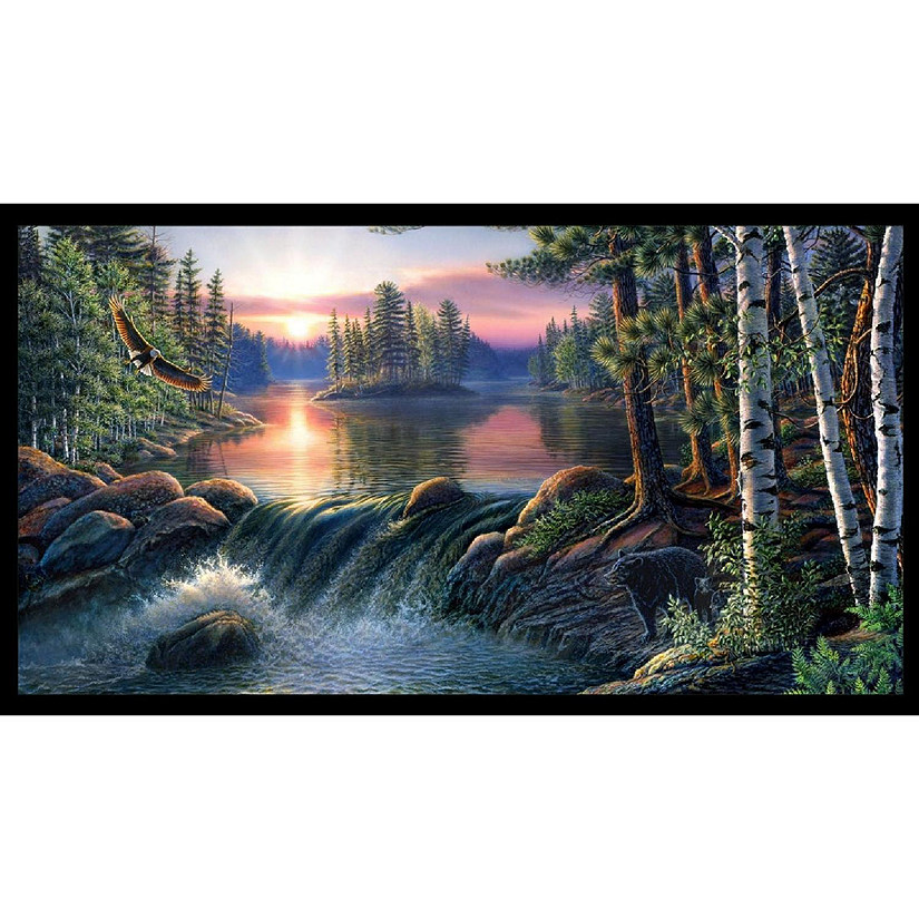 Backcountry Hideaway by Elizabeth's Studio 23&amp;#34;x44&amp;#34; Cotton Fabric Panel, Image